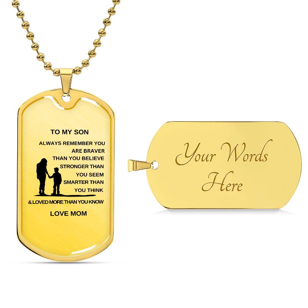 Son’s Eternal Keepsake from Mom