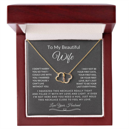 To My Beautiful Wife-Everlasting Love Necklace