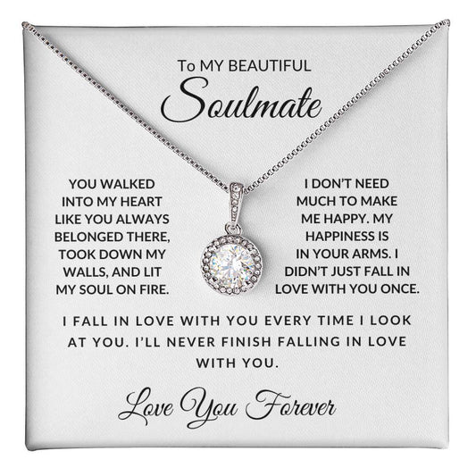 To My Beautiful Soulmate-Love You Forever-Eternal Hope Necklace
