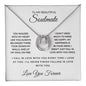 To My Beautiful Soulmate-Love You Forever-Lucky In Love Necklace