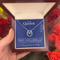 To My Queen-I love you forever and always-Lucky In Love Necklace