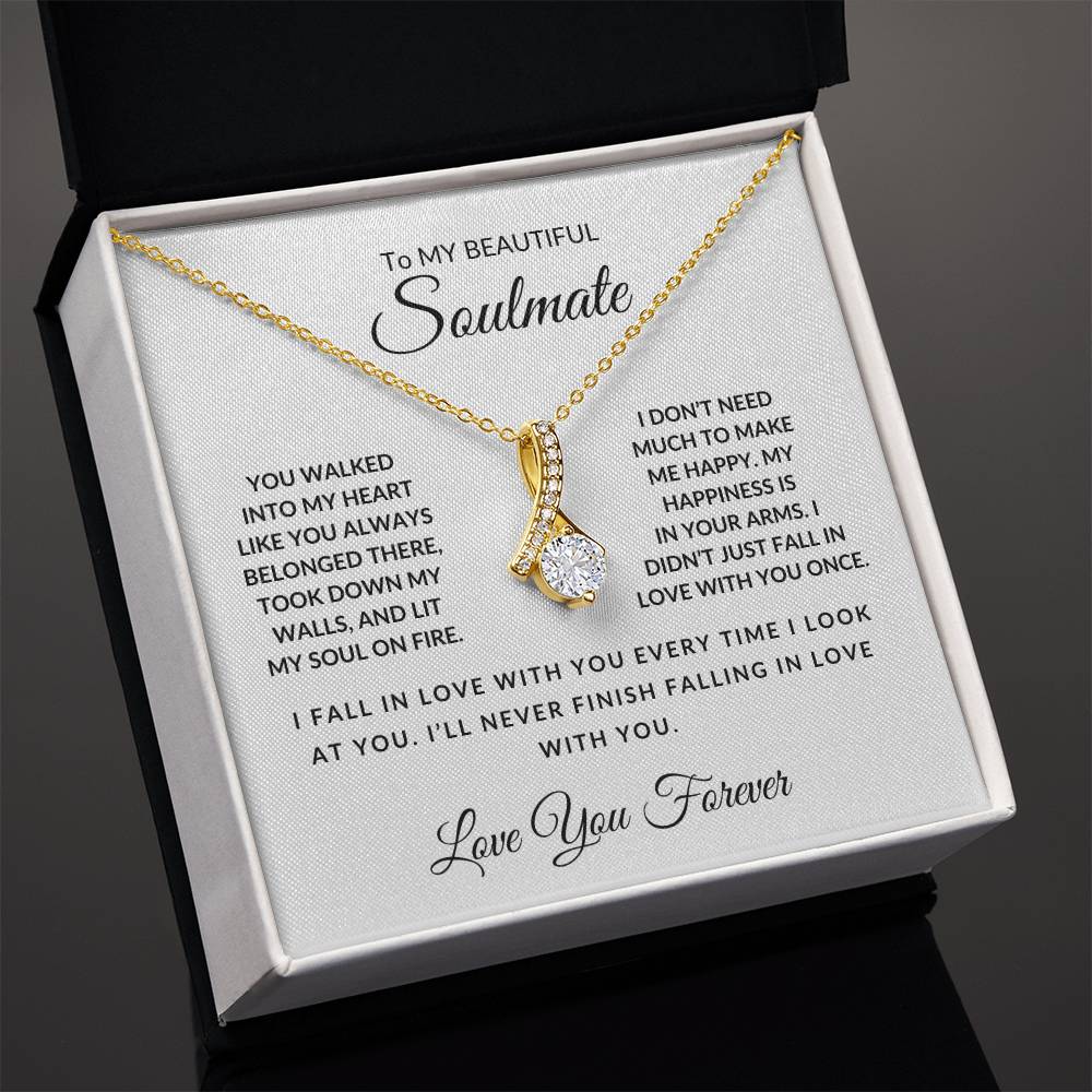 To My Beautiful Soulmate-Love You Forever-Alluring Beauty Necklace