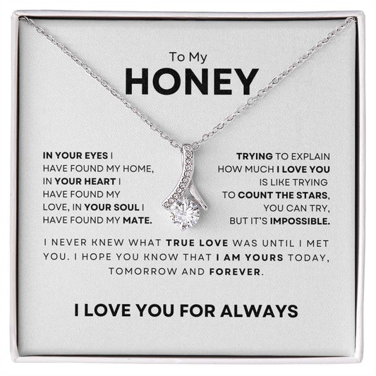 To My Honey-I Love Your For Always-Alluring Beauty Necklace