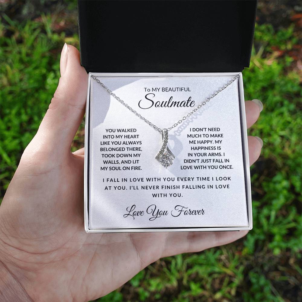 To My Beautiful Soulmate-Love You Forever-Alluring Beauty Necklace