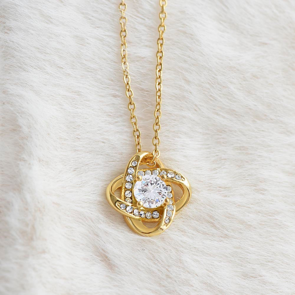 My Beautiful Soulmate- Love You Forever-Love Knot Necklace