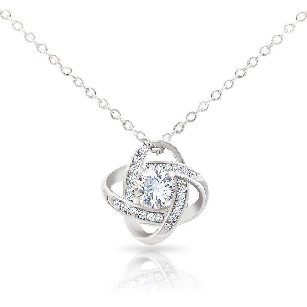 My Beautiful Soulmate- Love You Forever-Love Knot Necklace