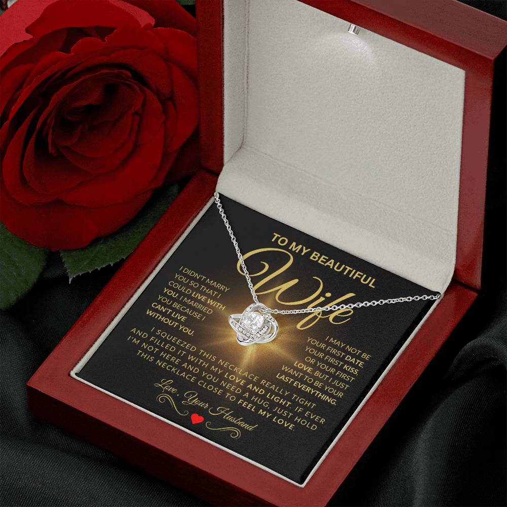 Can't Live Without You-Love Knot Necklace