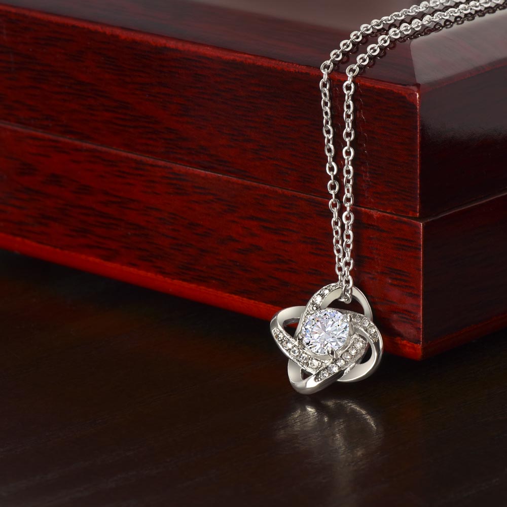 My Beautiful Soulmate- Love You Forever-Love Knot Necklace
