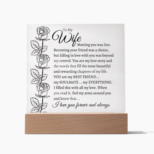 To My Wife-I love you forever and always