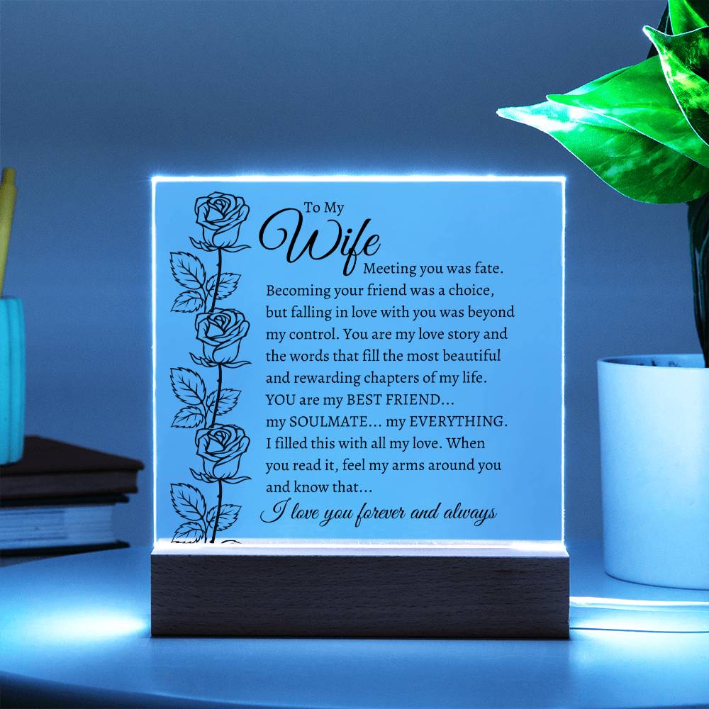 To My Wife-I love you forever and always