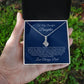 To My Beautiful Daughter-Proud of You-Love Always, Dad-Alluring Beauty Necklace