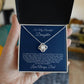 To My Daughter-Proud Of Your-Love Always, Dad-Love Knot Necklace