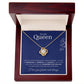 To My Queen-I love you forever and always-Love Knot Necklace
