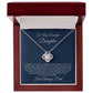 To My Daughter-Proud Of Your-Love Always, Dad-Love Knot Necklace