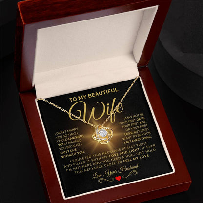 Eternal Bond Gold Knot Pendant