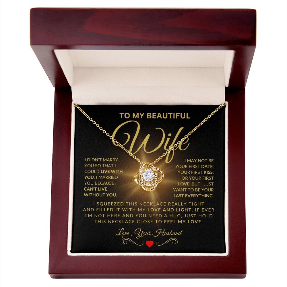 Eternal Bond Gold Knot Pendant