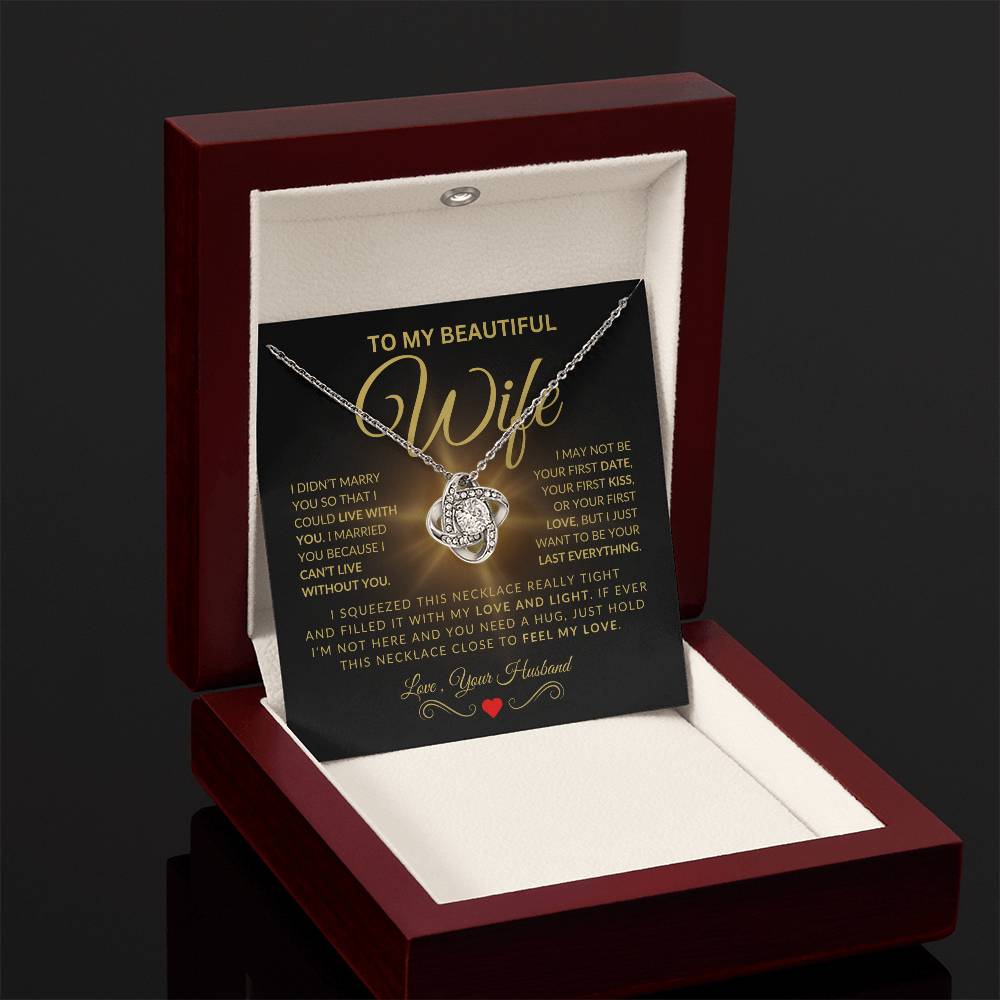 Eternal Bond Gold Knot Pendant